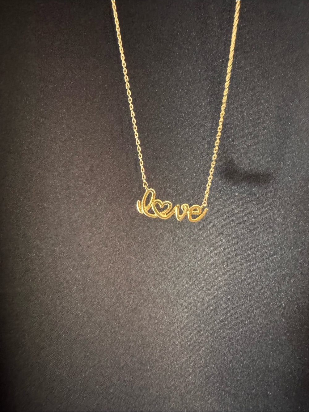 Kate Spade Love Script Pendant Necklace - Gold